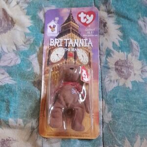 BN Rare McDonalds TY Beanie Baby BRITANNIA THE BEAR.